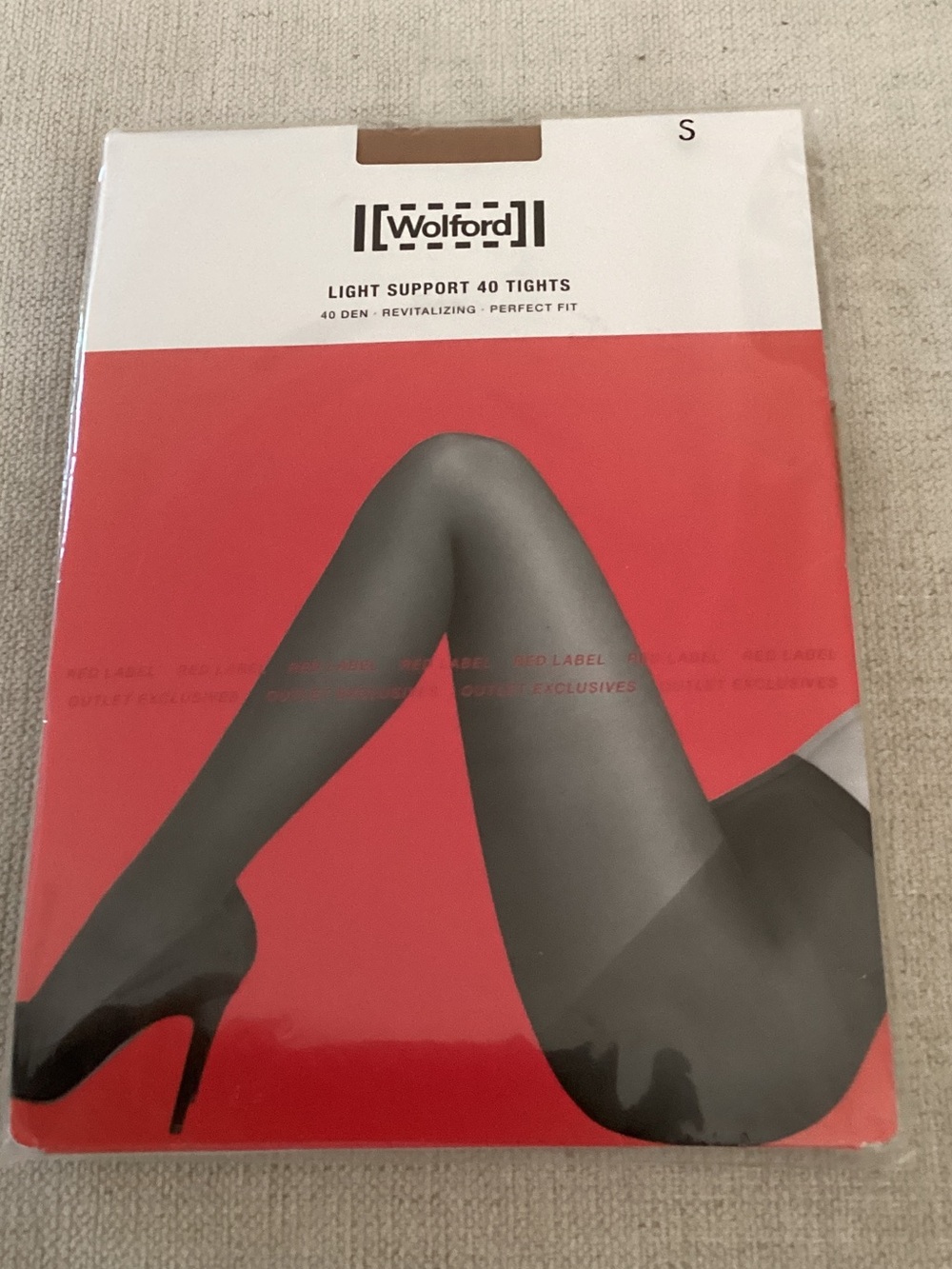 Wolford Light Support 40 Tights, 40 Den, Gobi, Size Small, NWT